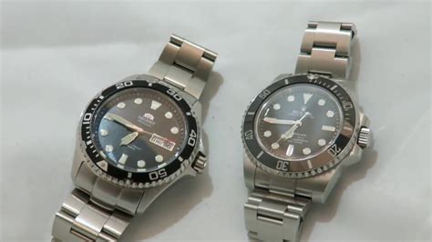 rolex submariner orient ray ii side by side comparasion|orient automatic dive watch review.